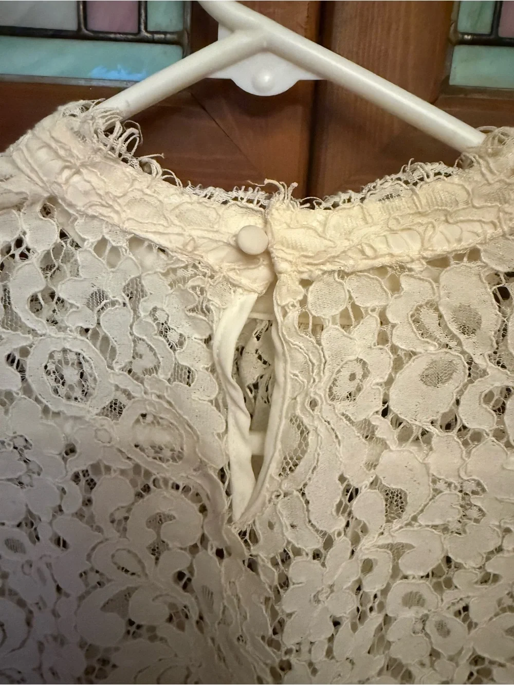 Anthropologie Bardot Georgia Lace top and cream/ivory 6